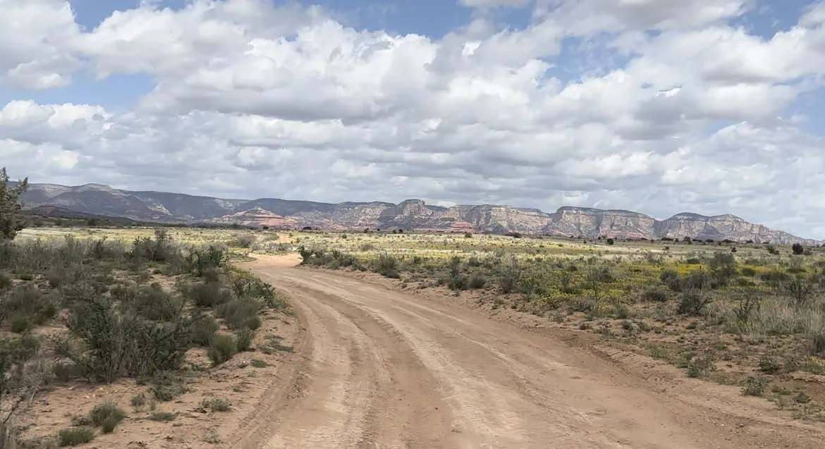 POV on Powerline OHV trail near Sedona Arizona