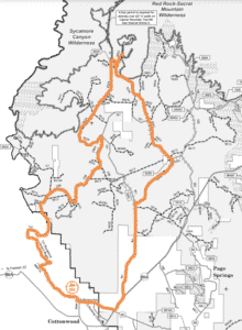 - Vortex ATV Rental Overview of Shamans Cave Trail from Vortex ATV Rental in Cottonwood