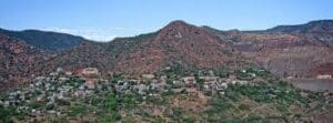Panoramic View Looking on Historic Jerome Arizona