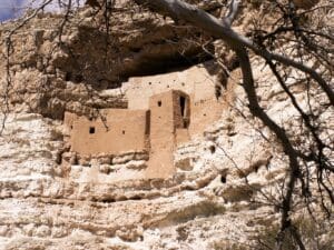 View looking into Montezuma Castle in Camp Verde