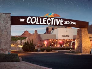 View heading into shopping center of Village of Oak Creek